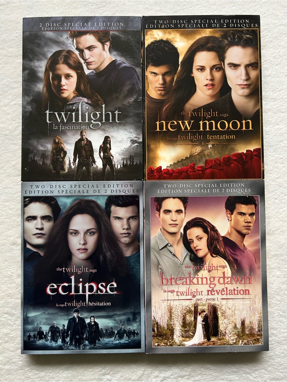 Twilight 4 DVD Bundle: Twilight, New Moon, Eclipse & Breaking Dawn Pt.1